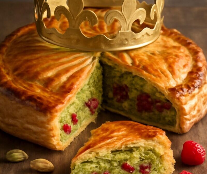 galette pistache framboise
